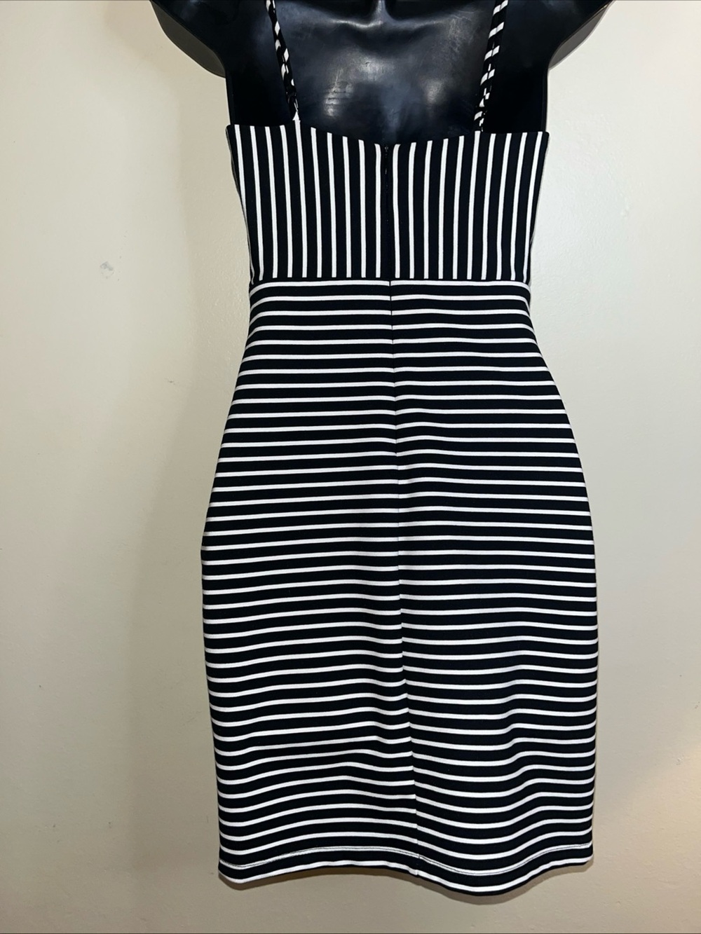Lulu's Black & White Striped Mini Dress - Picture 4 of 9